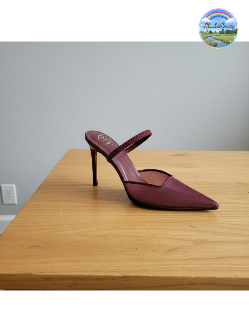 Pointed Toe Slingback Stiletto Pumps Mesh